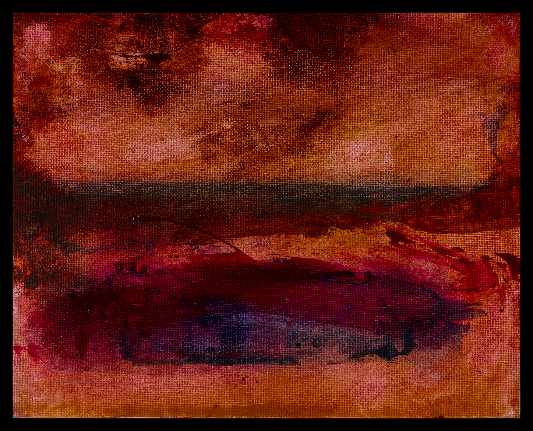 Deep in the Quiet XXVI (2021) 8” x 10”; Acrylic on canvas board
